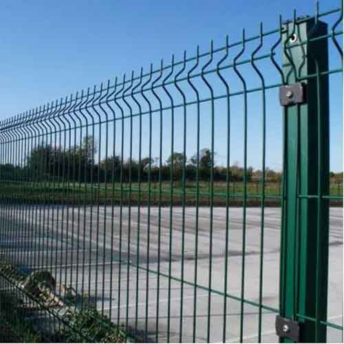 Customized Easily Assembled PVC Green Color Welded Wire Mesh Waterproof 3D Panel Curvy Mesh Fence